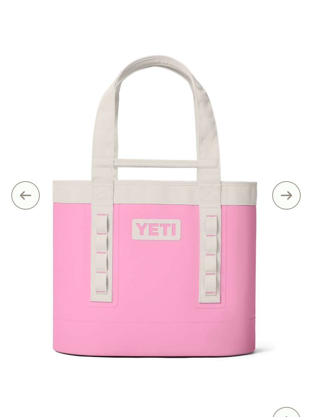 Yeti Camino Tote - Pink with Cream Trim